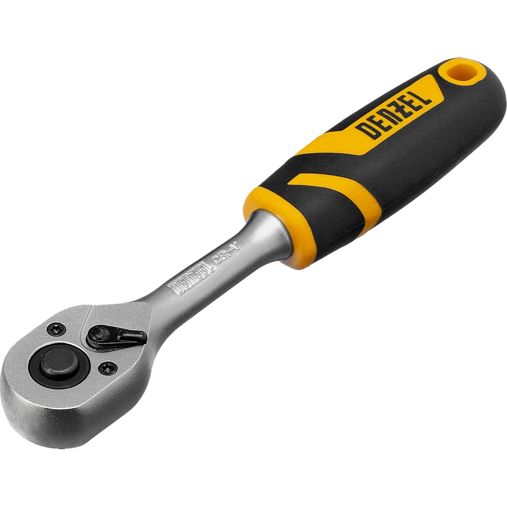 Изображение товара Ключ-трещотка Denzel 1/4", 90 зубьев, с быстрым сбросом, CrV 14031