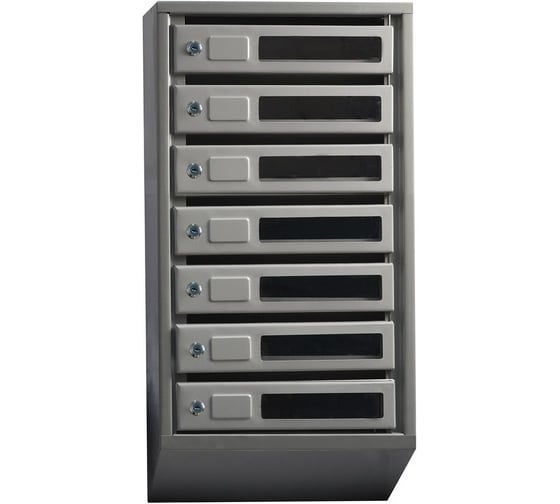 Изображение товара Вертикальный многосекционный почтовый ящик KlestO 7 секций с окошком 1284260