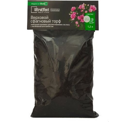 Изображение товара Верховой сфагновый торф EffectBio Субстрат BioLine 4603735996363