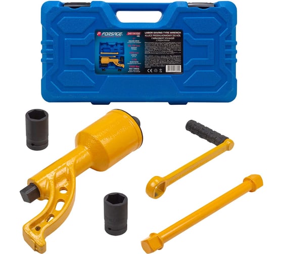 Изображение товара Гайковерт ручной с редуктором Forsage головки 32, 33 мм, длина 330 мм, передаточное число 1:78, 7500 Н/м F-34114102 HS(59984)