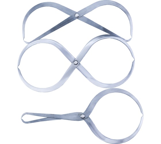 Изображение товара Кронциркули двусторонние GOLDRATIO 200 мм, набор из 3 штук М00023182