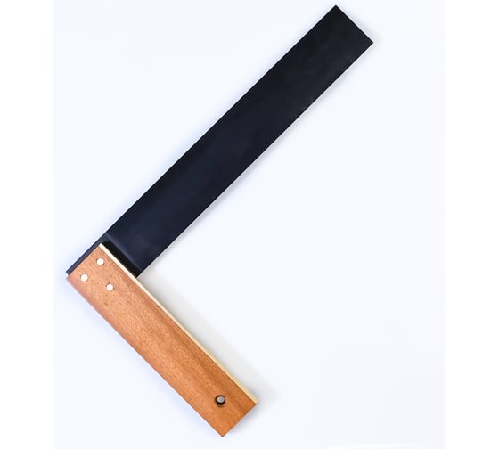 Изображение товара Угольник столярный с деревянной подошвой GOLDRATIO 300 мм М00023181