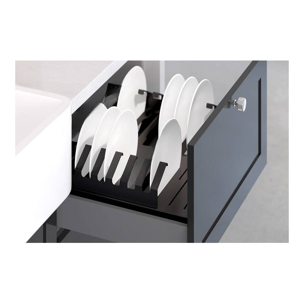 Изображение товара Сетка для посуды MAKMART в нижнюю базу 900 вкладная в ящик черный