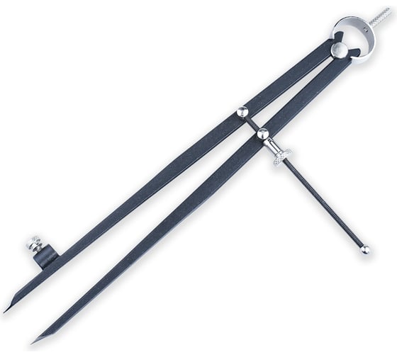 Изображение товара Циркуль разметочный GOLDRATIO с держателем для карандаша, 300 мм М00023186