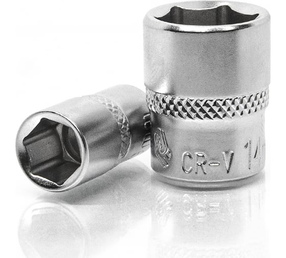 Изображение товара Короткая торцевая головка 14 мм, 1/4"DR Станкоимпорт CS-14.10.14-6