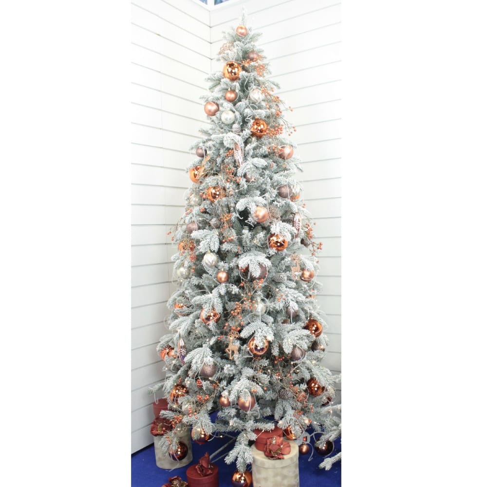Заснеженная искусственная ель BEATREES ёлка искусственная рождественская сказка шишки серебро 150 см