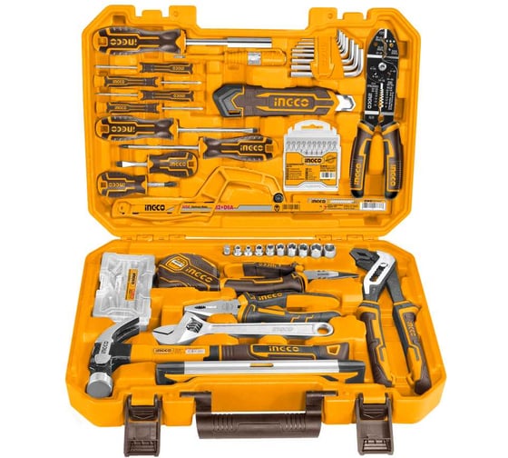 Изображение товара Набор ручных инструментов INGCO кейс, 168 шт. HKTHP21681