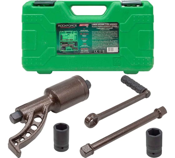 Изображение товара Гайковерт ручной с редуктором Rockforce 1" головки 32, 33 мм, длина 310 мм, передаточное число 1:68, 6200 Н/м RF-3411389 HS(59995)