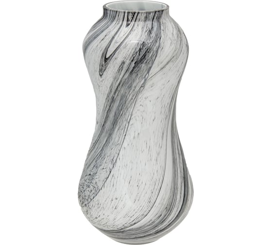 Изображение товара Декоративная ваза Вещицы Эбру цветное стекло, Д152 Ш152 В300, серый CSA-38L