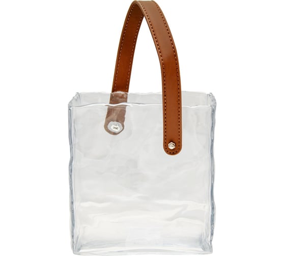 Изображение товара Декоративная ваза-сумка Вещицы стекло, Д170 Ш115 В190, прозрачный, коричневый CSA-37M