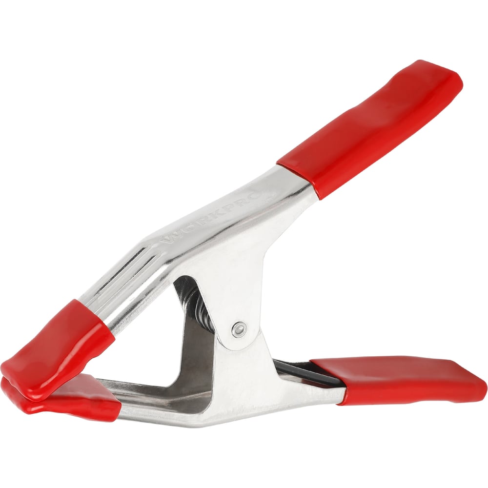 Изображение товара Профессиональный пружинный зажим стальной WORKPRO 75 мм WP232008