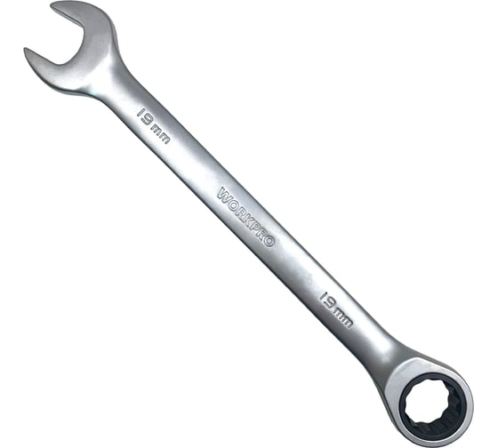 Изображение товара Ключ комбинированный трещоточный WORKPRO 19 мм CR-V PRO WP273136