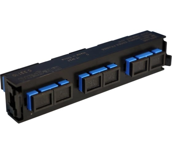 Изображение товара Вставка оптическая для 6 одномодовых волокон Legrand SC дуплекс 032110