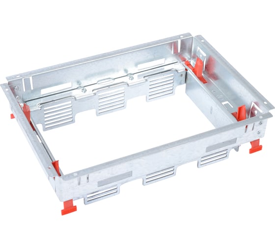 Изображение товара Основание неукомплектованное для монтажа ревизионной напольной коробки Legrand со вставкой для регулировки высоты суппортов стандартное исполнение 8/12 мод 088036
