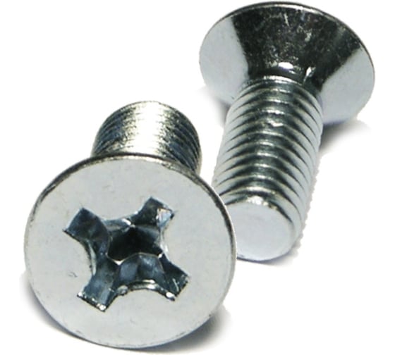 Изображение товара Винт Саморезик 3х12 с потайной головкой, оцинк. DIN 965, 1000 шт. DIN965-3х12-1000