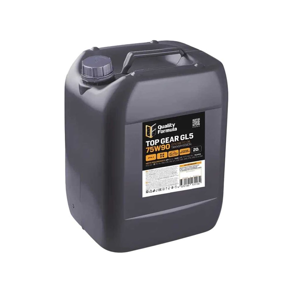Изображение товара Трансмиссионное масло QF TOP GEAR GL5 75W90 20л синтетика для МКПП