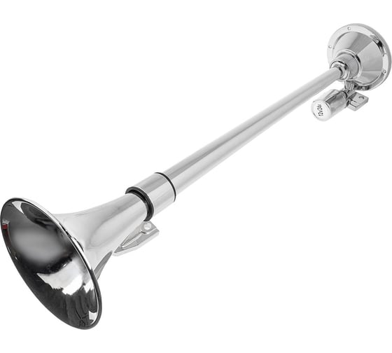 Изображение товара Сигнал звуковой SKYWAY 1 рожок воздушный L=640мм 12-24В 118дцб 10А Хром S07601056