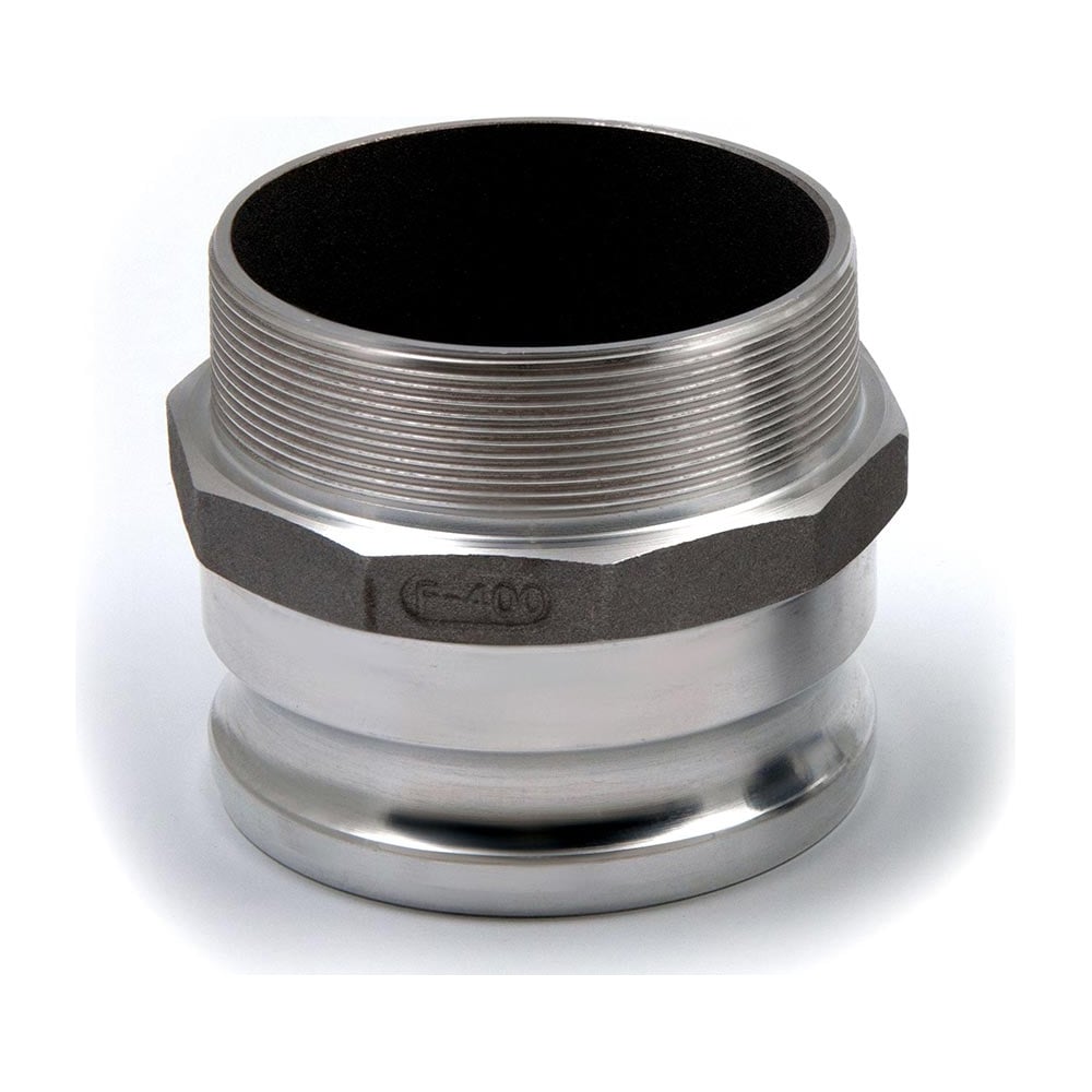 Изображение товара Алюминиевый камлок HIMPT F-400 4 дюйма (100 мм) с наружной резьбой для трубных систем