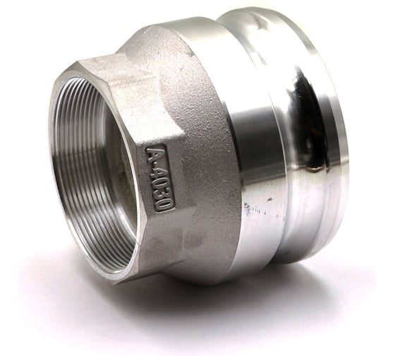 Изображение товара Камлок переходной алюминиевый HIMPT А-4030 (ПАПА 100мм + внутр. резьба 75мм) 4" х 3" 00-00012086