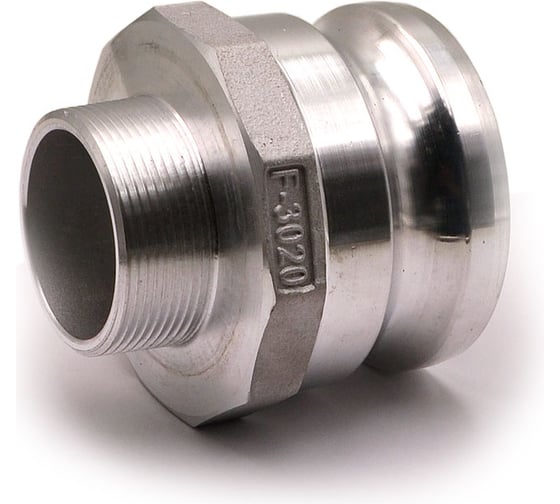 Изображение товара Камлок переходной алюминиевый HIMPT F-3020 (ПАПА 75мм + нар. резьба 50мм) 3" х 2" 00-00012286