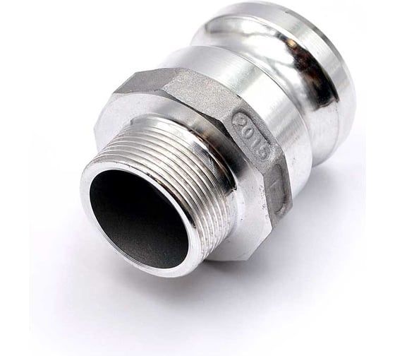 Изображение товара Камлок переходной алюминиевый HIMPT F-2015 (ПАПА 50мм + нар. резьба 38мм) 2" х 1 1/2" 00-00014394