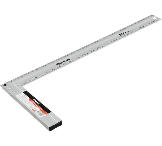Изображение товара Угольник столярный алюминиевый ЕРМАК 500 665-218