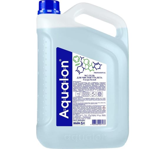 Изображение товара WC-гель для чистки туалета AQUALON 5 л, Ультра Белый,  207177