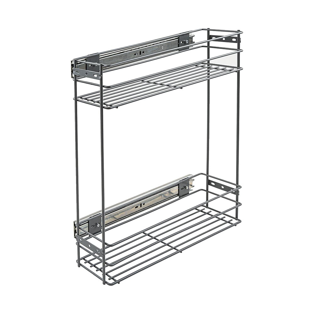 Изображение товара Бутылочница Lemax PROF 150 мм с боковым креплением и доводчиком вулканический серый VK-02-150VG