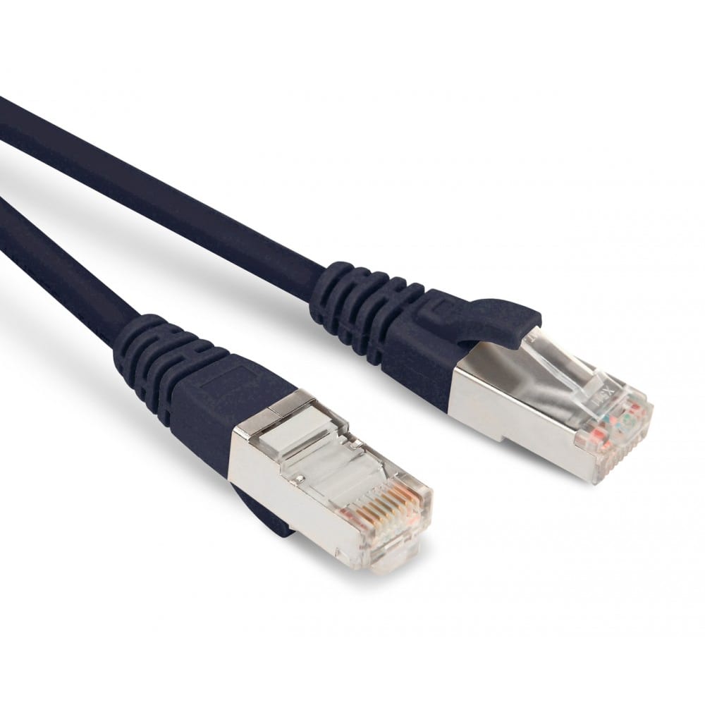 Экранированный патч-корд Hyperline экранированный универсальный разъем легкой оконцовки для одножильного и многожильного кабеля hyperline