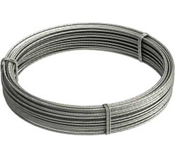 Изображение товара Трос OBO Bettermann 4 мм, нержавеющая сталь 957 4 A4, DIN3055, бухта 50 м 5303185