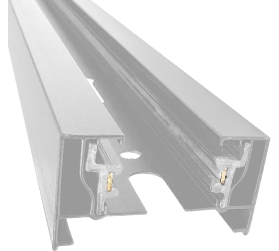 Изображение товара Шинопровод однофазный П-образный truEnergy алюминиевый 1 метр 34x20мм белый 25014