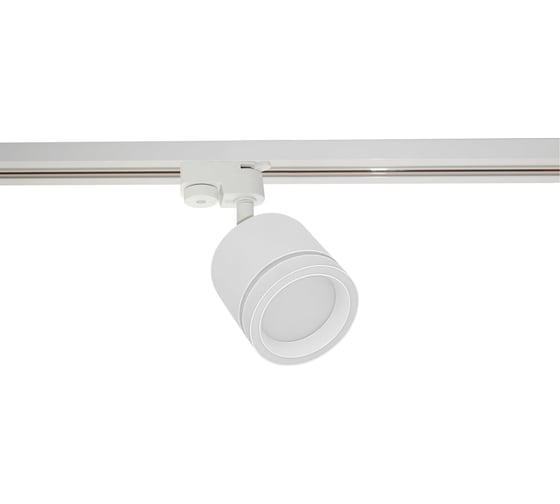 Изображение товара Светильник трековый однофазный truEnergy с матовыми кольцами под лампу GX53 IP20 круг белый алюминий 21128