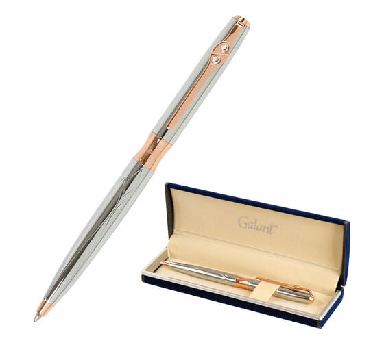 Изображение товара Подарочная шариковая ручка GALANT NUANCE SILVER, синяя, 143520