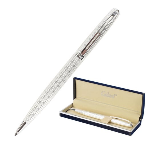 Изображение товара Подарочная шариковая ручка GALANT Royal Platinum, серебристый корпус, хромированные детали, 0,7мм, синяя, 140962