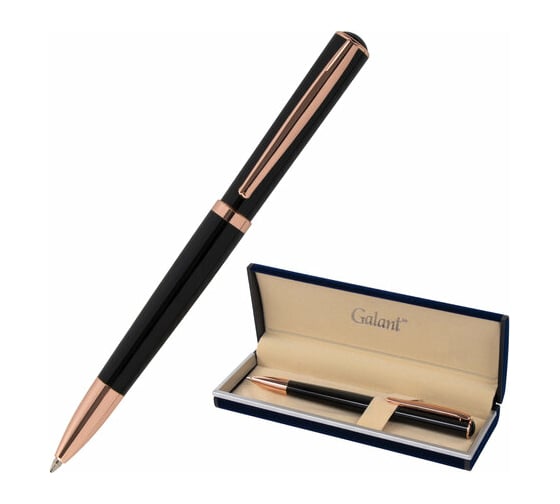 Изображение товара Подарочная шариковая ручка GALANT PUNCTUM BLACK, синяя, 143514
