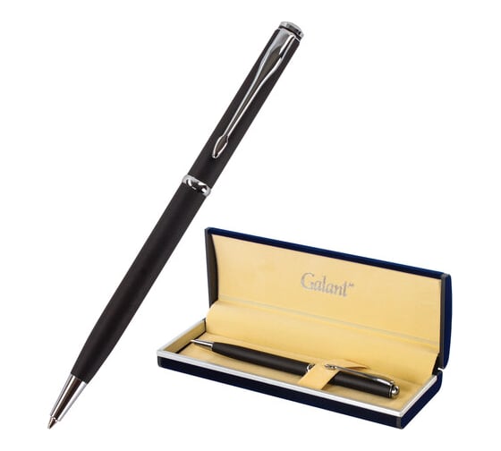Изображение товара Подарочная шариковая ручка Galant Arrow Chrome Grey, серый корпус, хромированные детали, 0,7мм, синяя, 140652