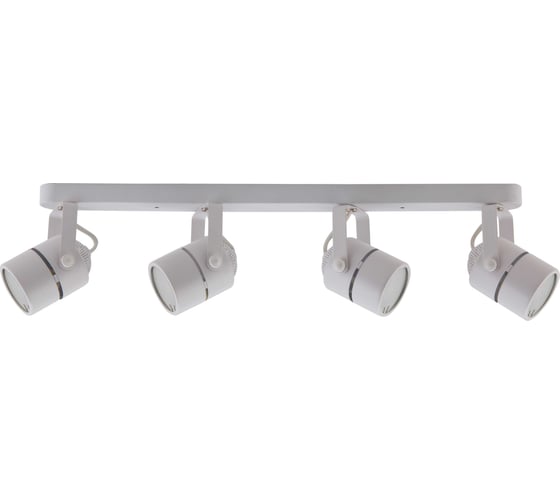 Изображение товара Светильник накладной поворотный truEnergy спот под лампы 4xGU10 круг белый металл 21359