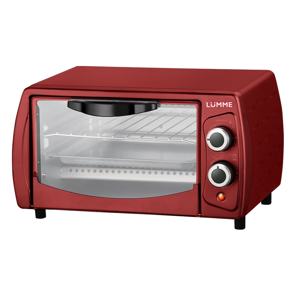 Изображение товара Духовой шкаф LUMME LU-1705 красный рубин, компактный, 10 л, без гриля