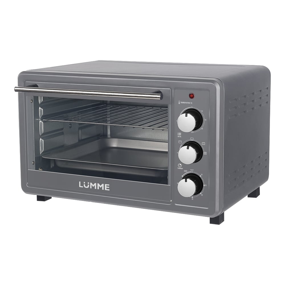 Изображение товара Духовой шкаф (мини-печь) LUMME LU-EO1715B серебряный сапфир, 30 л, конвекция 42694