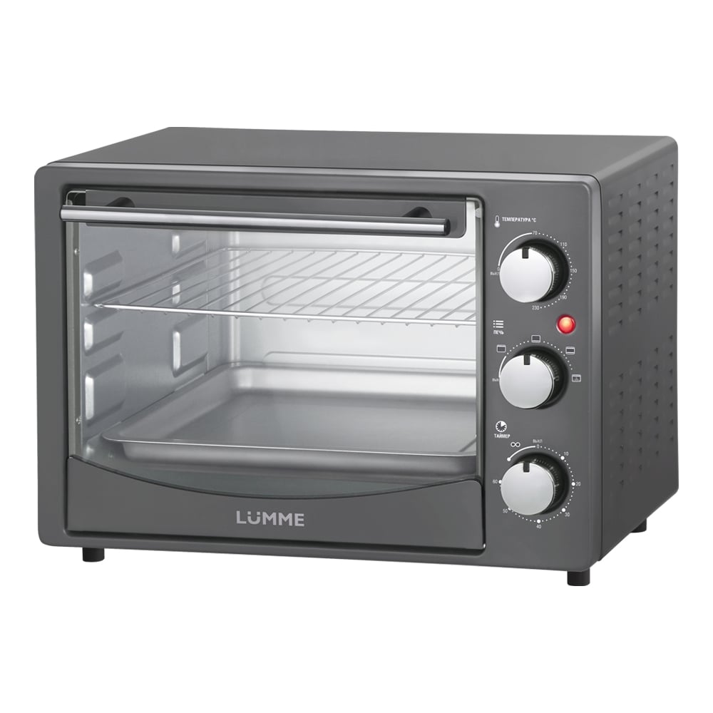 Изображение товара Мини-печь духовка LUMME LU-EO1714A серебряный сапфир 25л конвекция