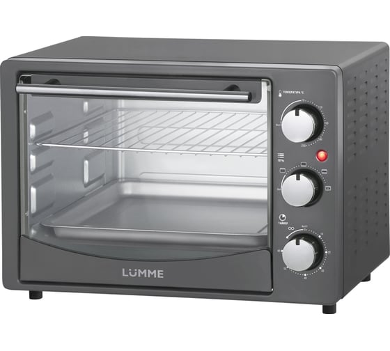 Изображение товара Духовой шкаф (мини-печь) LUMME LU-EO1714A серебряный сапфир, 25 л, конвекция 42684