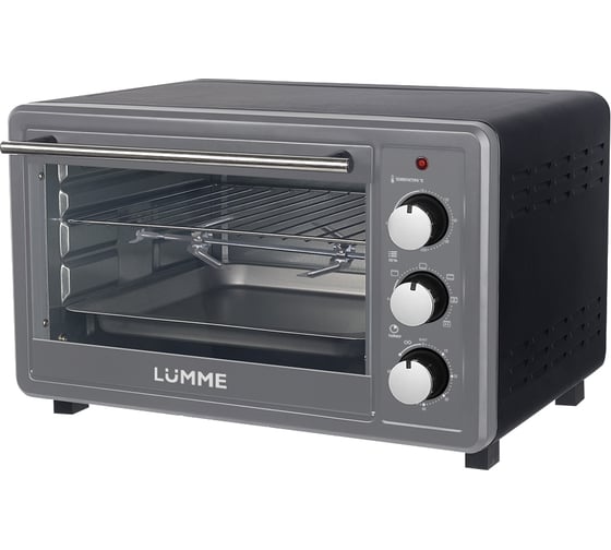 Изображение товара Духовой шкаф (мини-печь) LUMME LU-EO1715C серый жемчуг, 30 л, конвекция + вертел 42691