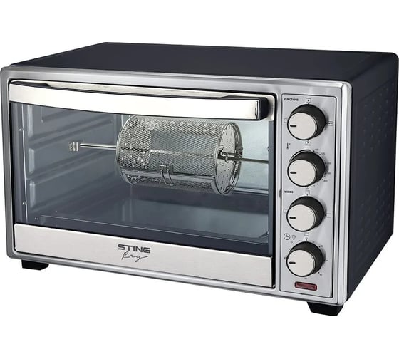 Изображение товара Духовой шкаф (мини-печь) STINGRAY ST-EO119A черный/сталь, 36 л, шашлычница, аэрофритюрница, вертел 42949