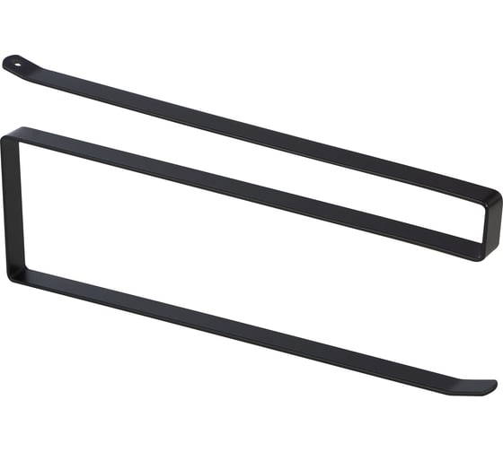 Изображение товара Держатель навесной полочный для бумажного полотенца Mallony L’ordine Nero, 26x1,3x12 см 107591