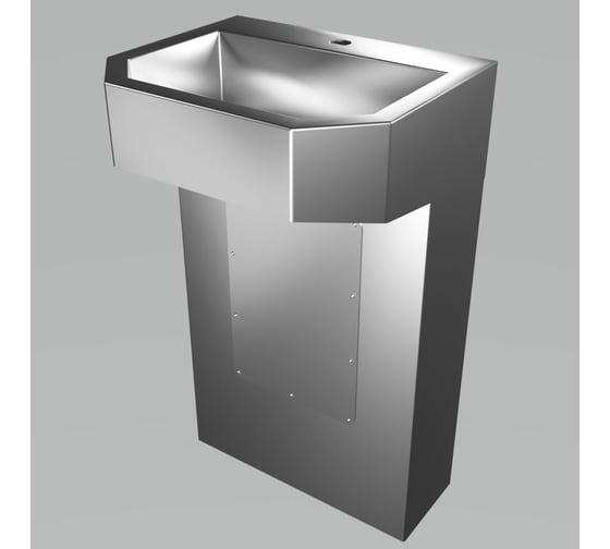 Изображение товара Раковина одинарная с широким пьедесталом ООО Доминант (AISI 304) D-A2/05