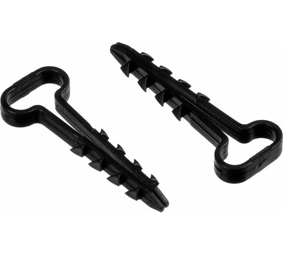 Изображение товара Дюбель-хомут DM PLAST 6-14 для плоского кабеля, черный, 100 шт dx6-14-1dm