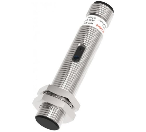 Изображение товара Оптический датчик диффузный Lanbao PR12-BC15DPR-E2, Sn=150 мм, PNP NO/NC (Програм)10...30DC, разъем М12, 08-00000521