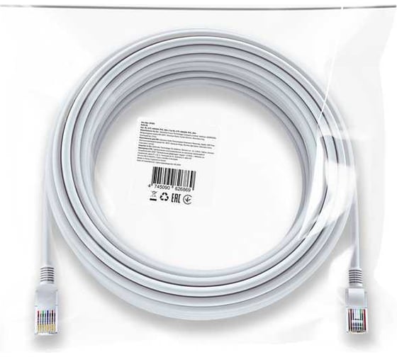 Изображение товара Ethernet кабель DEFENDER RJ45-20 Cat 5E, UTP, AWG24, PVC, 20м 87403