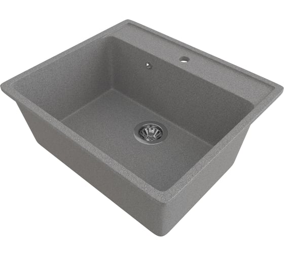 Изображение товара Мойка MIXLINE ML-GMS21 СТАНДАРТ прямоугольная, темно-серый (309), 565x505x200мм 554866