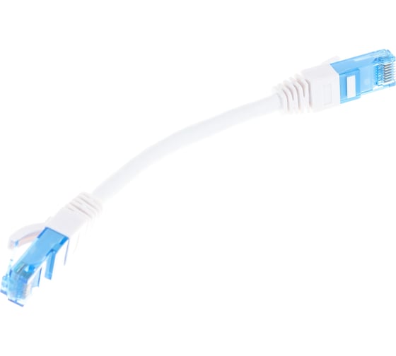 Изображение товара Шнур NIKOMAX, U/UTP 4 пары, Кат.6, 7х0,205мм, белый, 0,15м NMC-PC4UE55B-001-C-WT